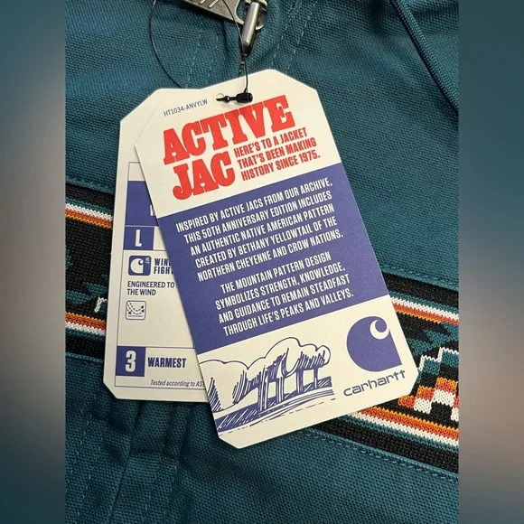 Carhartt Montana Loose Fit Duck Active Jacket—Greenstone Large - Picture 6 of 10